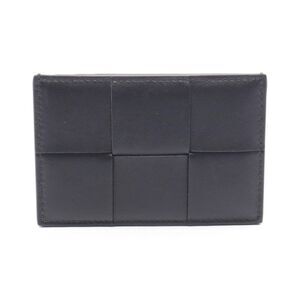 Bottega Veneta Card Case Cassette Maxi Intrecciato 748052 Black Leather Maxi